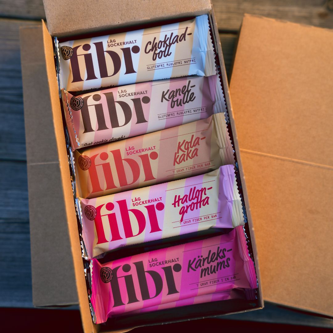 Fibr Fika – Provbox 20 bars (40 g)
