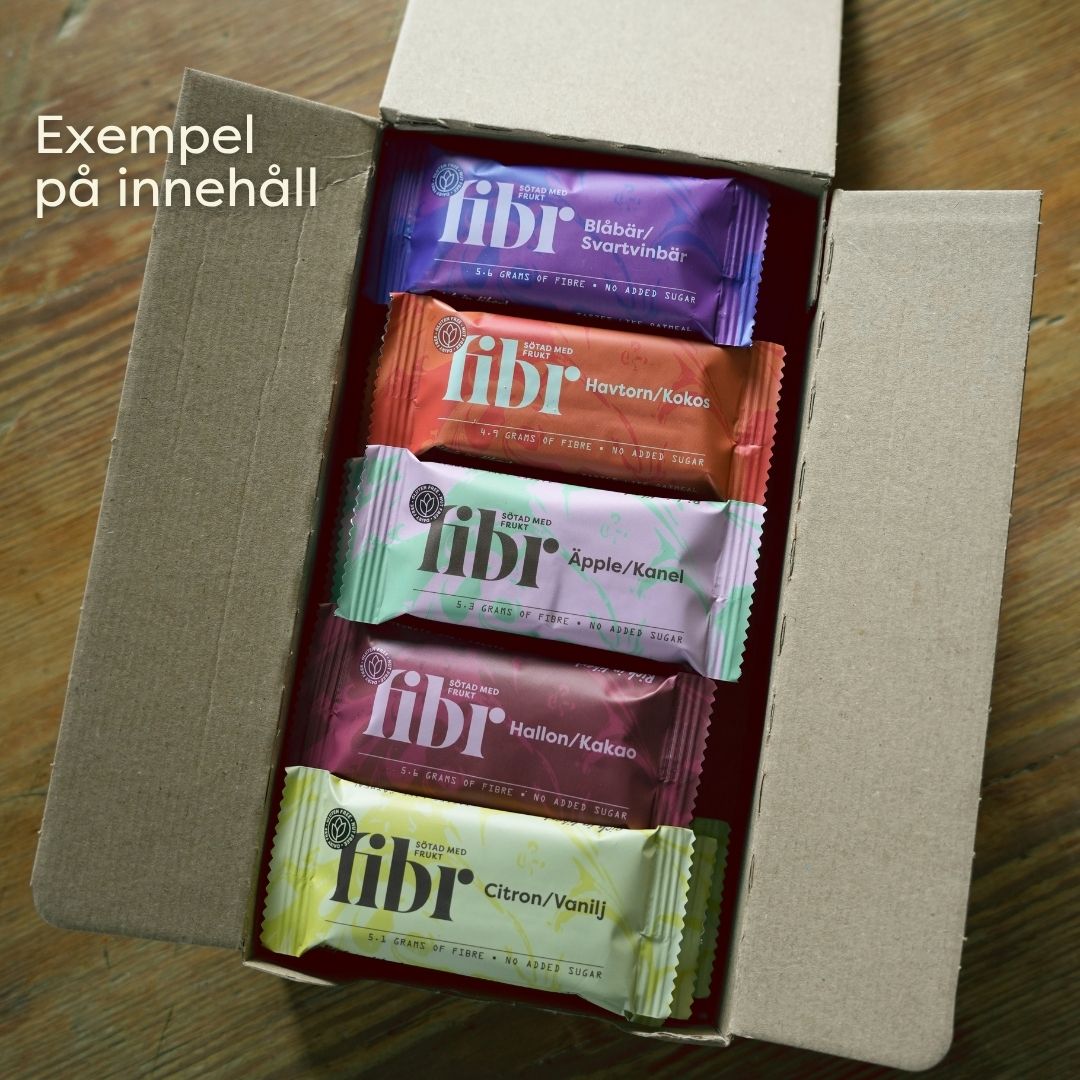 Fibr Frukt – Smakbox 25 bars