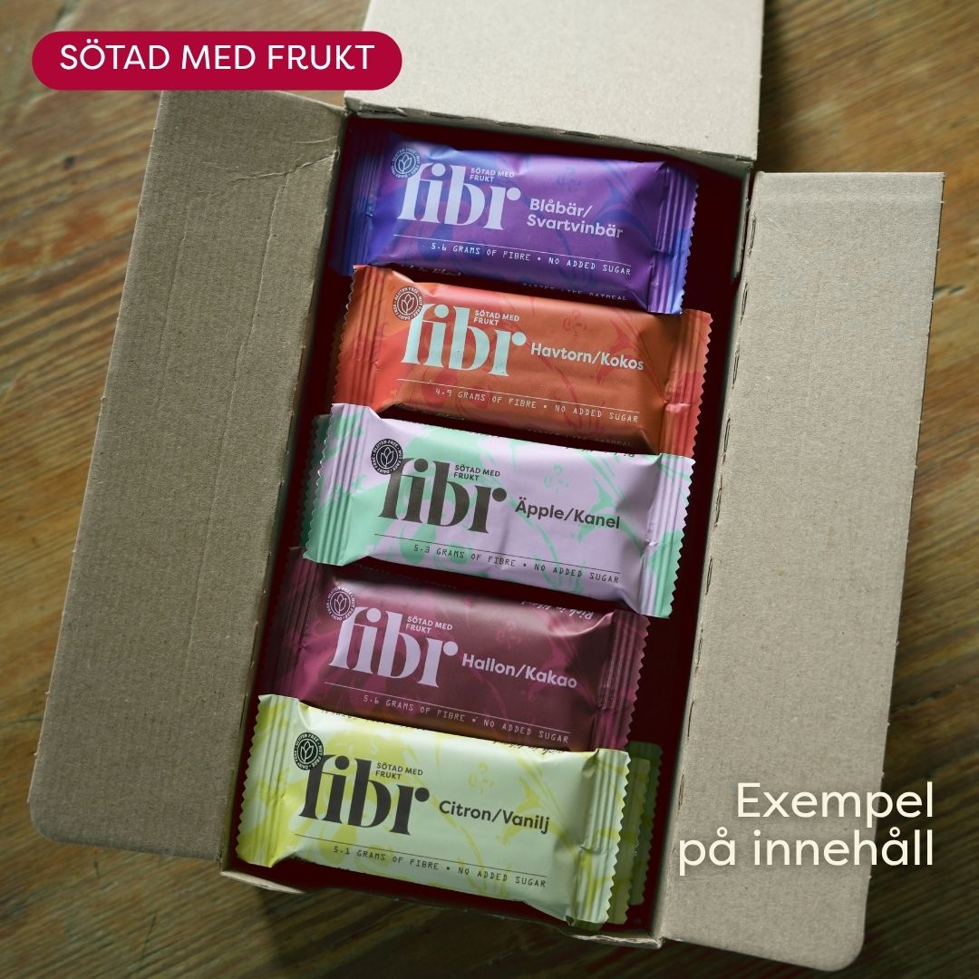 Fibr Frukt – Smakbox 25 bars